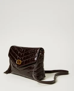 Sac à Bandoulière «Dreamy» Moyen En Cuir Imprimé Croco