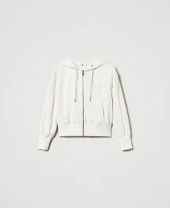 Sweat-shirt En Velours Avec Capuche